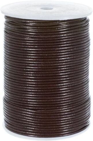 Craft County 2mm Round Leather Cord – 5, 10, 25 or 50 Yards or 328 Feet (Turquoise, 5 Yards) in Saudi Arabia