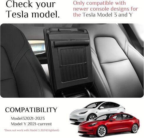 صندوق تخزين مخفي بلمسة واحدة، منظم وحدة التحكم المركزية 2022 2023 2024 لطراز Tesla 3/Y، ملحقات سيارة Tesla (صندوق تخزين مخفي) in Kuwait