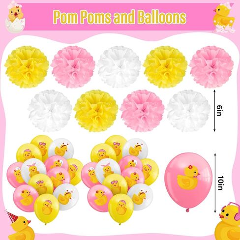 Outus 77 Pcs Bird Party Decorations Adult Bird HAPPY Birthday Party Decoration Include Banner Bird String Hanging Banner Pom Pom Flowers Hanging Swirls Latex Balloons Cupcake Topper in Saudi Arabia
