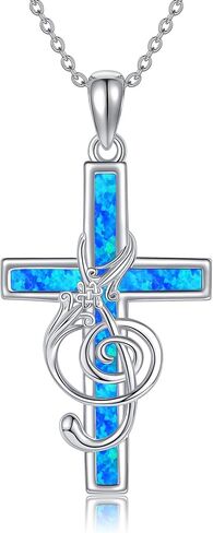 Star of David/Celtic Cross/Matching Couples/Music Note/Horseshoe Pendant Necklace S925 Sterling Silver Jewelry Gifts for Women Girls in Saudi Arabia