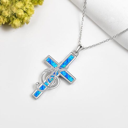 Star of David/Celtic Cross/Matching Couples/Music Note/Horseshoe Pendant Necklace S925 Sterling Silver Jewelry Gifts for Women Girls in Saudi Arabia