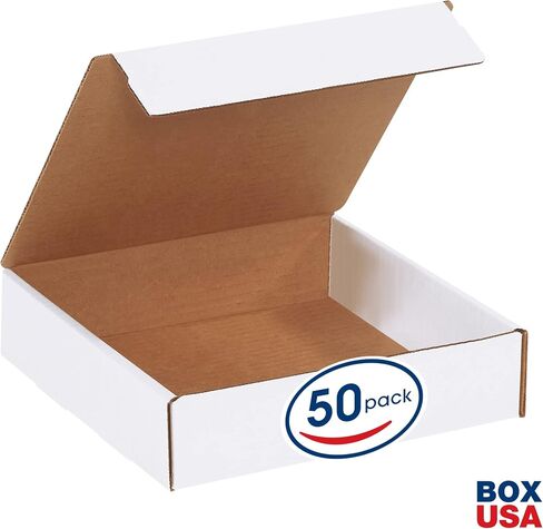 بريد إلكتروني من BOX USA BML882، مقاس 20.32 سم × 20.32 سم × 5.08 سم، أبيض (عبوة من 50 قطعة) in Saudi Arabia