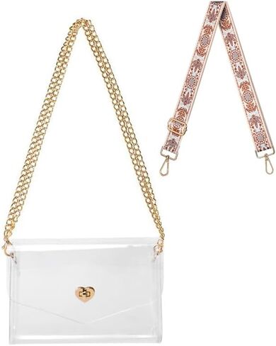 Clear Bag Stadium Approved Clear Purse for Women,Stylish Clear Crossbody Bag for Concerts Sports Events in Saudi Arabia