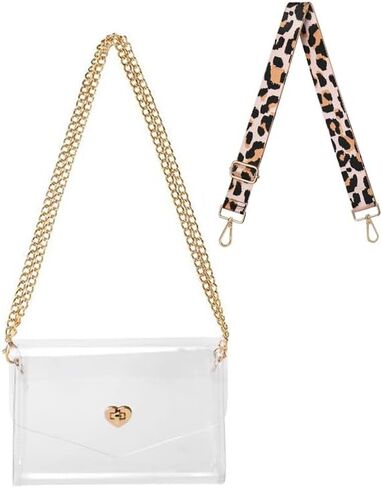 Clear Bag Stadium Approved Clear Purse for Women,Stylish Clear Crossbody Bag for Concerts Sports Events in Saudi Arabia