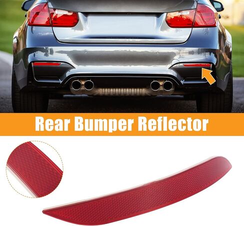 X AUTOHAUX مانع صدمات خلفي للسيارة عاكس قطاع غطاء الجانب الأيمن 63147314884 لسيارات BMW X1 2013-2015 in Saudi Arabia