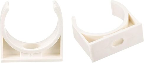 uxcell 16mm Dia PPR U-Shaped Pipe Clamps Clips Fittings Hose Holder for Water Supply White 24 Pcs in Saudi Arabia