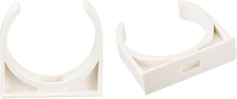 uxcell 16mm Dia PPR U-Shaped Pipe Clamps Clips Fittings Hose Holder for Water Supply White 24 Pcs in Saudi Arabia