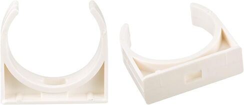 uxcell 16mm Dia PPR U-Shaped Pipe Clamps Clips Fittings Hose Holder for Water Supply White 24 Pcs in Saudi Arabia