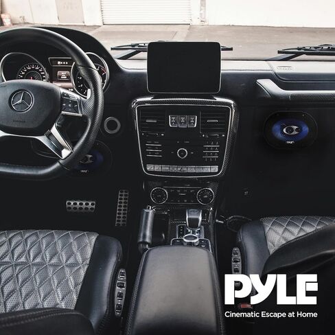 Pyle PL683BL 6x8 720 وات مكبرات صوت محورية للسيارة ثلاثية الاتجاهات - أزرق in Saudi Arabia