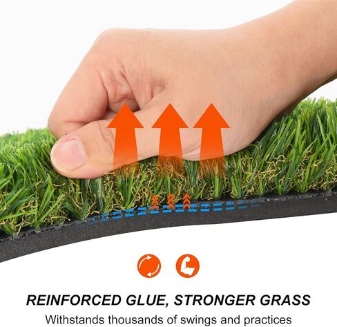 PATIKIL Foldable Golf Hitting Mat, Golf Practice Mat for Backyard 2-in-1 Portable Golf Putting Turf Mat with Golf Tee for Indoor Outdoor Training in Saudi Arabia
