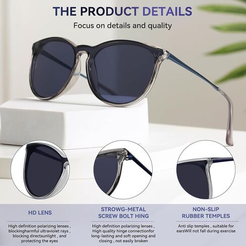 Dollger Oversized Trendy Retro Aviator Sunglasses for Women, Light-Tinted Round-Frame Sunglasses, 100% UV Protection for Driving, Riding, Beach, and Travel in Saudi Arabia