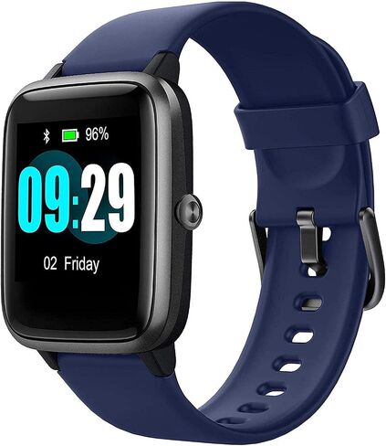 Smart Watch for Android/Samsung/iPhone, Activity Fitness Tracker with IP68 Waterproof for Men Women & Kids, Smartwatch with 1.3" Full-Touch Color Screen, Heart Rate & Sleep Monitor, Blue in Saudi Arabia