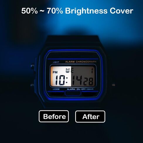 شريط حجب الضوء 1.96 بوصة × 17.4 ياردة ملصق لاصق أسود خافت للضوء لألواح LCD وضوء مؤشر الأجهزة وشرائط المصباح والكابل ويحجب 70% من الضوء in Kuwait