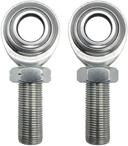 3/8 x 3/8-24 Heim Joints Rod End Kit,Male Economy Hand Rod End Bearing with Jam Nuts,Heim Joint CM6 LH and RH Rod End (2 Pcs) in Kuwait
