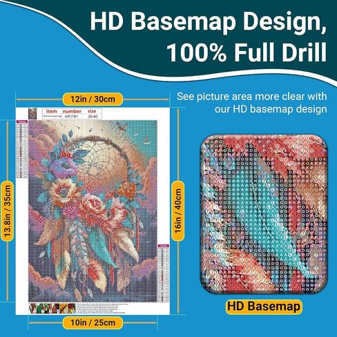 ARTOOLAB Cow Diamond Art Painting Kits for Adults, Diamond Art Kits for Adults & Beginners, Round Diamond Dots for Adults, DIY 5D Full Drill Diamond Art Painting for Wall Deco, 12x16 Inch in Saudi Arabia