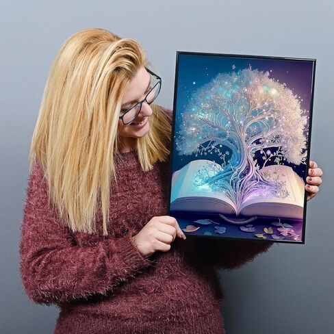 ARTOOLAB Cow Diamond Art Painting Kits for Adults, Diamond Art Kits for Adults & Beginners, Round Diamond Dots for Adults, DIY 5D Full Drill Diamond Art Painting for Wall Deco, 12x16 Inch in Saudi Arabia