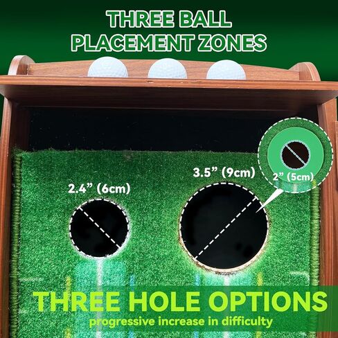 Cupohus Golf Putting Green مع كرة إرجاع للداخل والمكتب، بساط وضع الجولف بدقة التدريب وسرعة مصممة للمبتدئين إلى المستوى العالي للغاية (مع 3 كرات جولف) in Kuwait