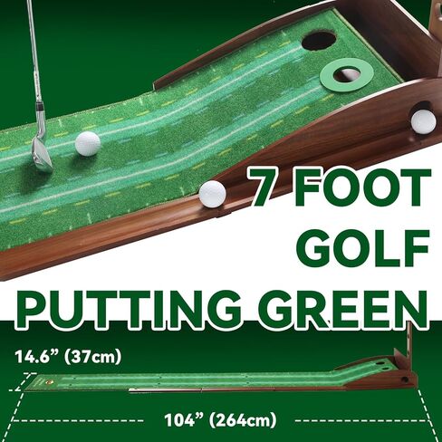 Cupohus Golf Putting Green مع كرة إرجاع للداخل والمكتب، بساط وضع الجولف بدقة التدريب وسرعة مصممة للمبتدئين إلى المستوى العالي للغاية (مع 3 كرات جولف) in Kuwait