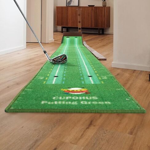 Cupohus Golf Putting Green مع كرة إرجاع للداخل والمكتب، بساط وضع الجولف بدقة التدريب وسرعة مصممة للمبتدئين إلى المستوى العالي للغاية (مع 3 كرات جولف) in Kuwait