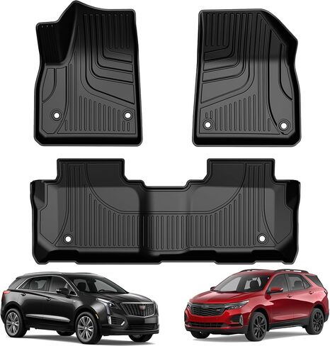 Original Floor Mats for Cadillac XT5 2016-2024 / Chevy Blazer 2019-2024 (Not Fit Blazer EV Model) - Custom Fit TPE Floor Liners - All Weather Floor Mats for Chevrolet Blazer/Cadillac XT5 in Saudi Arabia