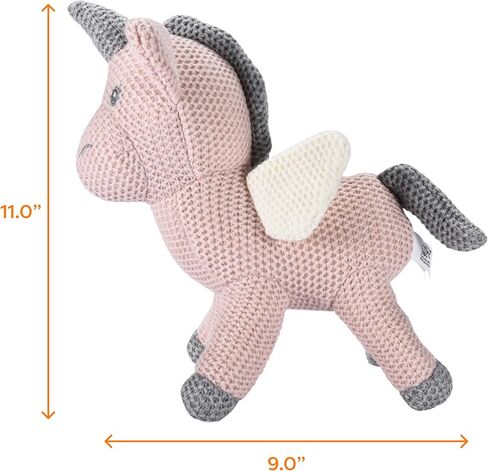 CHILDLIKE BEHAVIOR Crochet Stuffed Animals, Set of 2 - Baby Dinosaur Toys - Soft Washable Crochet Plushies - Stuffed Crochet Plushies - 11.5" (Small) and 15" (Big) Knitted Dinosaurs in Light Blue in Kuwait