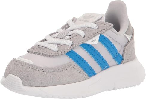 adidas Originals Kids Unisex-Baby Retropy F2 Team Mid Grey/Blue Rush/White (Elastic) 9 Toddler, 9 US in Saudi Arabia