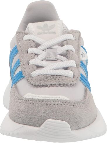 adidas Originals Kids Unisex-Baby Retropy F2 Team Mid Grey/Blue Rush/White (Elastic) 9 Toddler, 9 US in Saudi Arabia