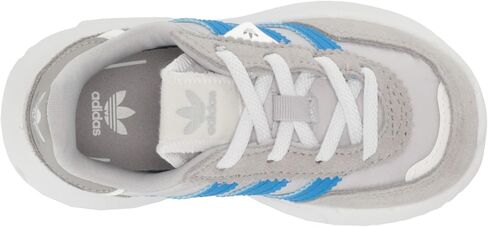 adidas Originals Kids Unisex-Baby Retropy F2 Team Mid Grey/Blue Rush/White (Elastic) 9 Toddler, 9 US in Saudi Arabia