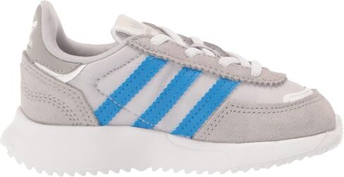 adidas Originals Kids Unisex-Baby Retropy F2 Team Mid Grey/Blue Rush/White (Elastic) 9 Toddler, 9 US in Saudi Arabia