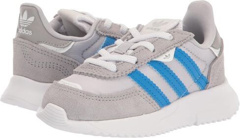 adidas Originals Kids Unisex-Baby Retropy F2 Team Mid Grey/Blue Rush/White (Elastic) 9 Toddler, 9 US in Saudi Arabia