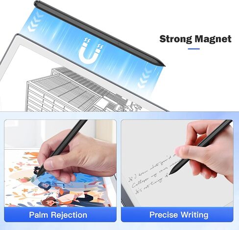 TiMOVO Magnetic Remarkable 2 Pen with Eraser, EMR Stylus Digital Pen Remarkable Marker Plus, 4096 Pressure Sensitivity, Palm Rejection, Tilt with 3 Pen Tips for Samsung S Pen/Kindle Scribe/Wacom/Boox in Saudi Arabia