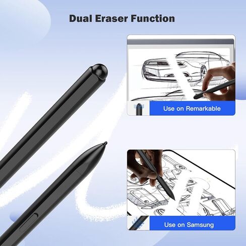 TiMOVO Magnetic Remarkable 2 Pen with Eraser, EMR Stylus Digital Pen Remarkable Marker Plus, 4096 Pressure Sensitivity, Palm Rejection, Tilt with 3 Pen Tips for Samsung S Pen/Kindle Scribe/Wacom/Boox in Saudi Arabia