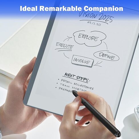 TiMOVO Magnetic Remarkable 2 Pen with Eraser, EMR Stylus Digital Pen Remarkable Marker Plus, 4096 Pressure Sensitivity, Palm Rejection, Tilt with 3 Pen Tips for Samsung S Pen/Kindle Scribe/Wacom/Boox in Saudi Arabia