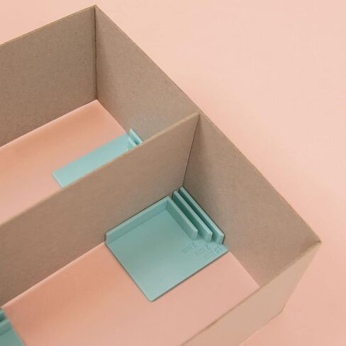 Craftelier - Set of 8 L-Shape Cardboard Edges/Squares for 1.5 mm, 2 mm and 3 mm Thicknesses | Includes a Cardboard Kit Storage Bag | Turquoise Color in Saudi Arabia