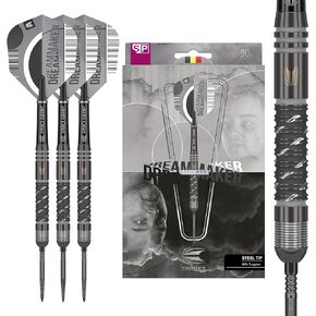 TARGET Darts Dimitri Van Den Bergh x Echo 90% Tungsten Steel Tip Darts Set – Steel Tip Dart Set, Swiss Point Darts, SP Tool Included, Player Edition Dimi Dart Set