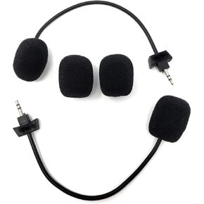 TNE 2-Pack Replacement AG9 Game Mics 2.5mm Microphone Boom for Wireless PDP Afterglow AG 9 Legendary Collection Sound of Justice AG 9+ Armored PS4 PC Computer Gaming Headphones