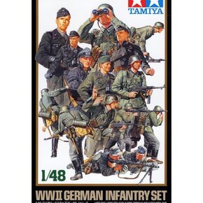 Tamiya 300032512-1:48 WWII Figure Set German Infantry (15)