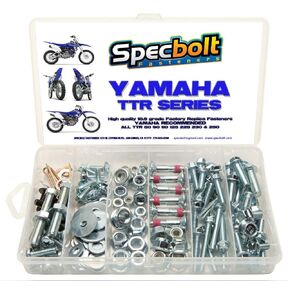 150pc Specbolt Bolt Kit Fits: Yamaha TTR Bolt Kit for Maintenance Restoration OE Type Spec Fasteners TTR50 TTR80 TTR90 TTR110 TTR125 TTR225 TTR250 TTR600 50 80 90 110 125 225 250 600 XT PW