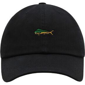 Mahi-Mahi Fish Premium Dad Hat Embroidered Baseball Cap Fishing Ocean
