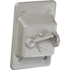 BELL PTC100GY 1-Gang Toggle Switch Nonmetallic Weatherproof Cover, Gray