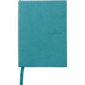 Daily to Do Checklist Notebook, Task Management, Organizer Planner, Hardcover, Ribbon Bookmark, 5.8 x 8.3", A5 size, 110 Sheets (Blue)