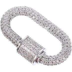 SEWACC Necklace Clasp Rhinestone Necklace Charm Clasp Jewelry Connector Clasp Keychain Clip Hook for Necklaces Jewelry Making