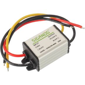 12V to 5V Car Voltage Converter, Step Down to DC 5V 3A 15W Waterproof Buck Converter, Supply Step-Down Module Compatible with Vehicle Car Truck Volt