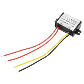 Fafeicy AC 12V 24V to DC 5V Buck Converter Power Supply Converter AC DC Power Supply Module IP67 for Car Screen, Monitor Camera, Fan (5A)