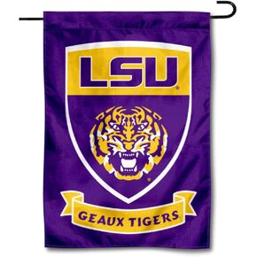 College Flags & Banners Co. Louisiana State LSU Tigers Shield Garden Flag