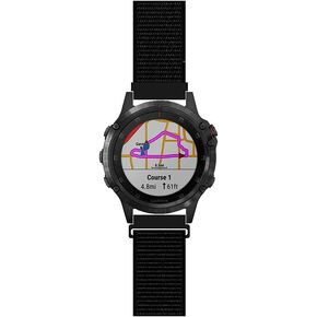 حزام شبكي رياضي متوافق مع Garmin fenix 7/6 Pro/Sapphire/Solar Watch Band سوار معصم بديل من النايلون المنسوج 22 مم