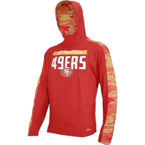 Zubaz Men's Solid Elevated Lw Hooie with Team Camo Liner