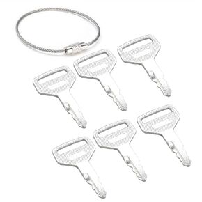 6PCS S8077 Ignition Switch Keys 36919-75190 Compatible with Kubota L L3600 L4200 & M M6040 M6060 Series RTV1100 Tractors (6)