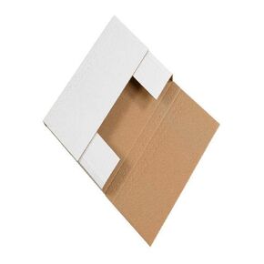 Aviditi White Jumbo Fold-Over Mailing Boxes, 36" x 24" x 1", Pack of 20, Jumbo Easy-Fold, Crush-Proof, For Shipping, Mailing and Storing