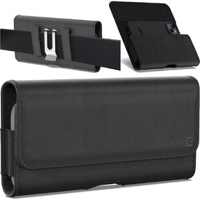 CoverON Holster for 1+ OnePlus Nord Open 12 12R CE4 N200 N20 N10 5G 10T 10 Pro 9 Pro 8T 8T+ One Plus 11 9 8 ACE 3V 3 - Cell Phone Case Belt Clip Carrying Leather Pouch (Fits Otterbox or Any Case on)